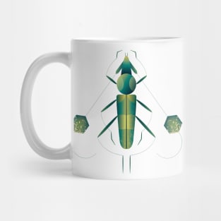 Green Longhorn Beetle Mug